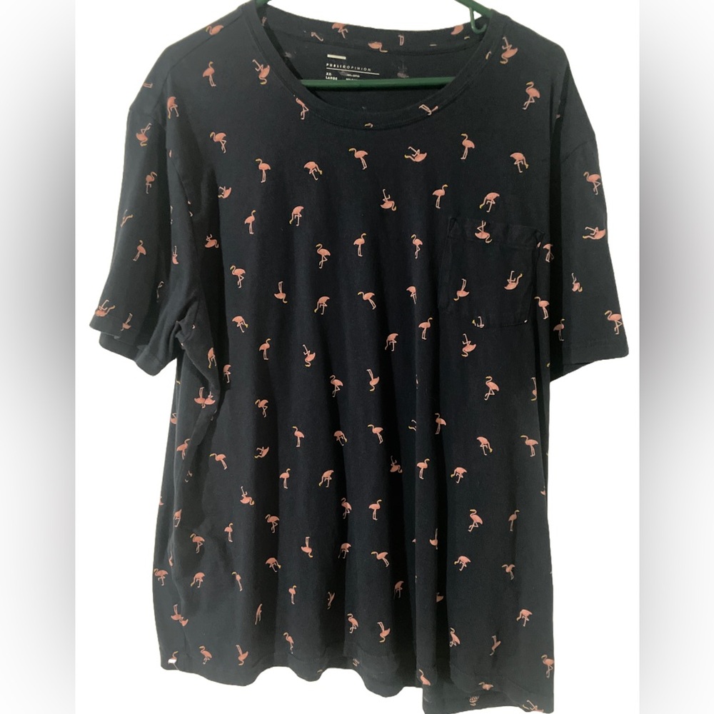 Public Opinion Flamingo Shirt XXL